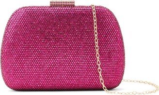 Rhinestone-Embellished Clutch Bag-AA