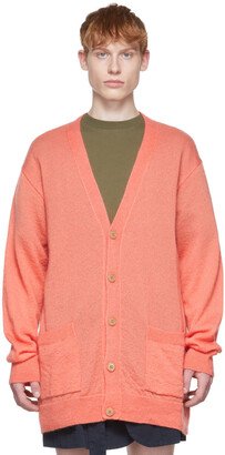 Orange Mohair Cardigan