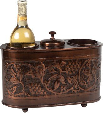 ODI HOUSEWARES Antique Embossed 2 Bottle Wine Chiller