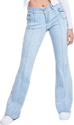 Junior Cargo Flare Jean with Side Pockets-AA