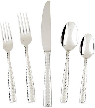 Lucca Faceted 20Pc Flatware Set-AA