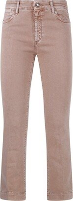 Button Detailed Straight Leg Jeans-AD