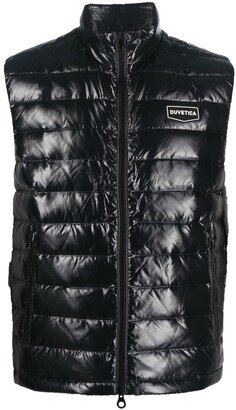 Logo-Patch Quilted Down Gilet-AA