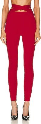 Criss Cross Legging in Red