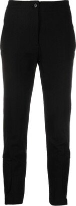 Slim-fit high-waisted trousers