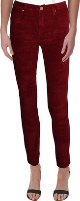 Juke Box Womens Corduroy High Rise Skinny Pants