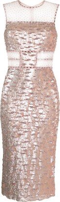 Nixie sequin-embellished midi dress