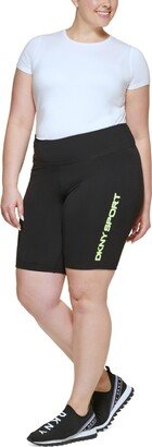 DKNY Sport Plus Womens Stretch Logo Bike Short