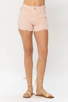 Judy Blue High Waist Jean Shorts In Blush