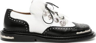 Stud-Embellished Oxford Shoes