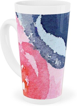 Mugs: Spring Dreams - Watercolor Floral - Multi Tall Latte Mug, 17Oz, Multicolor