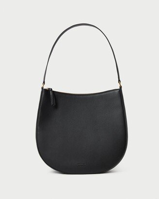 Bowen Black Leather Hobo Bag