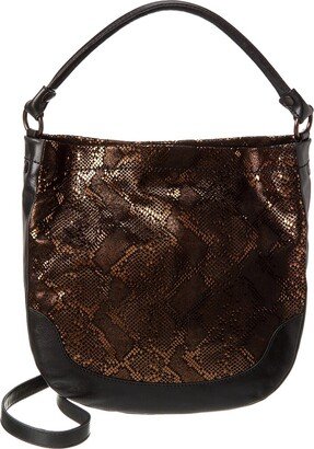 Melissa Metallic Scale Leather Hobo Bag