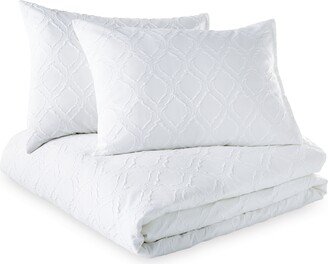 Microsculpt Ogee Full/Queen Comforter Set