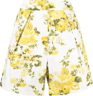 Floral-Print Cotton Shorts