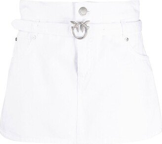 Belted Skirt Front Shorts