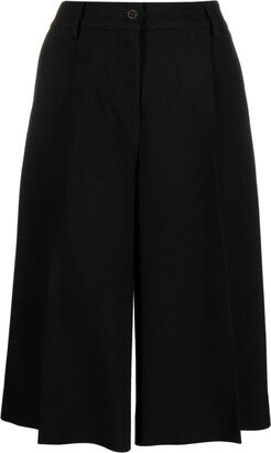 Low-Rise Wide-Leg Tailored Shorts