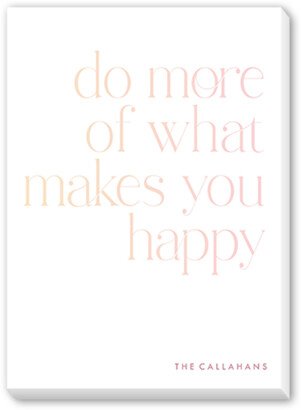 Notepads: Do More Happy Notepad, White, Matte