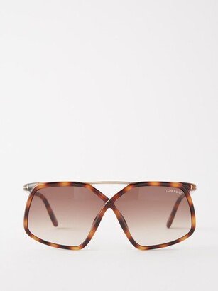 Meryl Oversized Round Injection Sunglasses