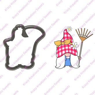 Rake Gnome Cookie Cutter, Summer Cutter