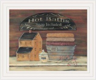 Hot Bath By Pam Britton Ready To Hang Framed Print Collection