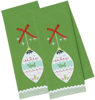 Noel Embellished Dishtowel