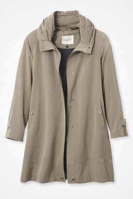 Women's Saturday in the Park Raincoat - Mocha - PS - Petite Size