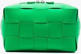 Green Intrecciato Rubber Washbag