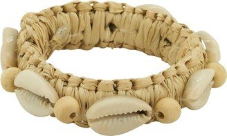 Saro Lifestyle Natural Napkin Rings With Seashell Design (Set of 4)