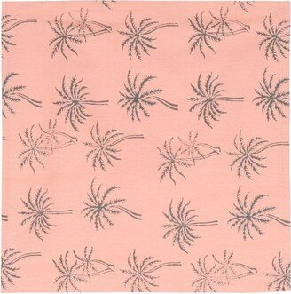 Palm Tree-Print Cotton Napkins (Set Of Four)