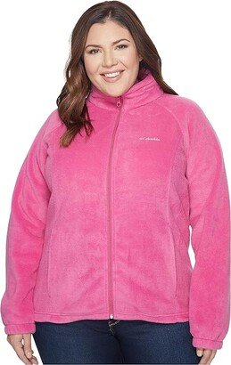 Plus Size Benton Springs Full Zip (Fuchsia) Women's Coat