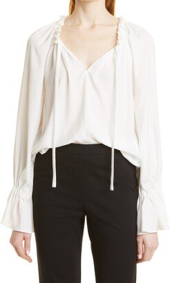 Frances Satin Blouse