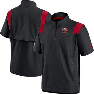 Men's Black San Francisco 49ers Coaches Chevron Lockup Pullover Top