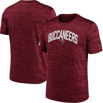 Men's Red Tampa Bay Buccaneers Velocity Athletic Stack Performance T-shirt