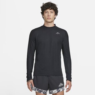 Men's Trail Dri-FIT Long-Sleeve Running Top in Black