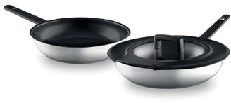 Gem Fry Pan Set with Downdraft Handles, 3 Pieces