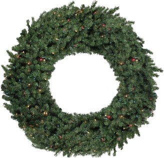 Northlight Pre-Lit Commercial Canadian Pine Artificial Christmas Wreath
