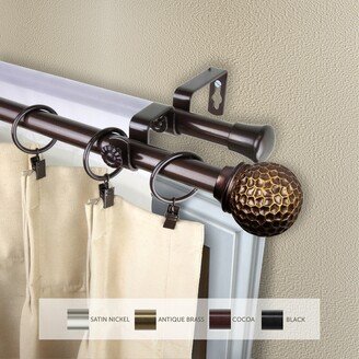 InStyleDesign Ewan Adjustable Double Curtain Rod 13/16 inch dia.