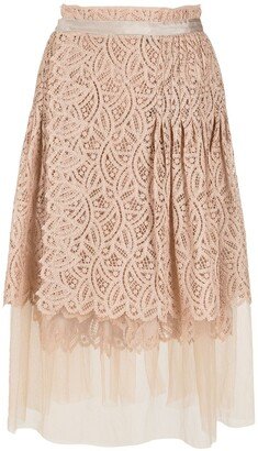 Verissimo lace midi skirt-AA