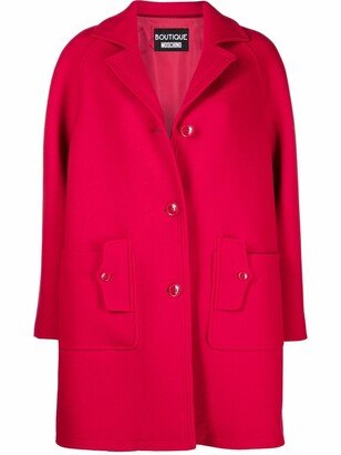 Single-Breasted Wool Coat-BM