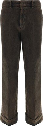 Straight-Leg Corduroy Pants