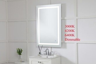 Indigo Home Avalon 27 x 40 Hardwired LED mirror - Silver