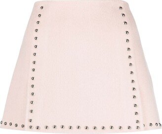 studded A-line miniskirt