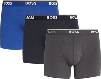 Stretch-Cotton Logo Trunks (Pack Of 3)