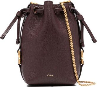 mini Marcie leather bucket bag