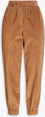 Cotton-corduroy tapered pants