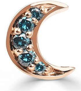 Stevie Wren GemDropp 14k Gold Diamond Moon Charm