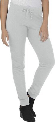 Women's Essentials French Terry Pants and Tri-Blend Tees (Joggers - Charcoal Heather) Women's Clothing