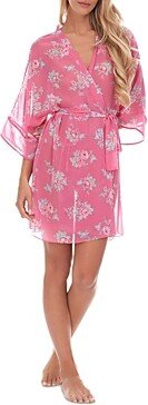 Princess Floral Print Chiffon Robe