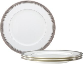 Summit Platinum Set of 4 Dinner Plates, Service For 4